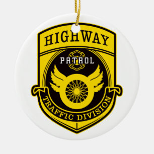 Landstraßen-Patrouille Keramik Ornament