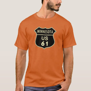 Landstraßenzeichen Minnesotas US 61 T-Shirt