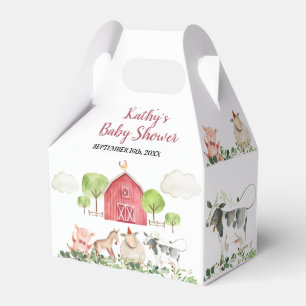 Landtiere Barnyard Birthday Baby Dusche Geschenkschachtel
