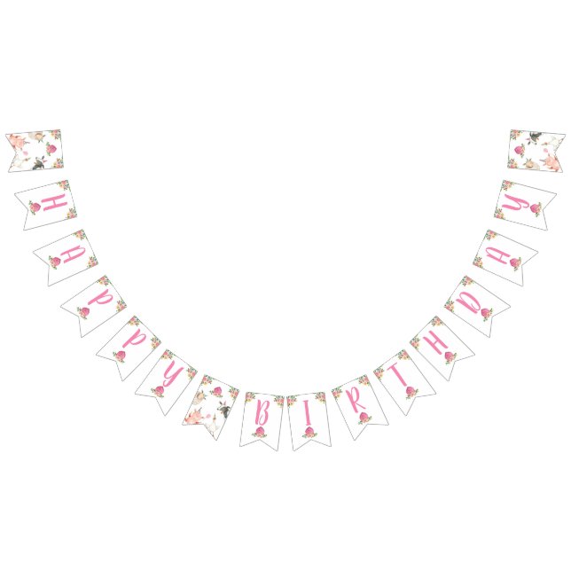 Landtiere Barnyard Girl Happy Birthday Banner (Alle)