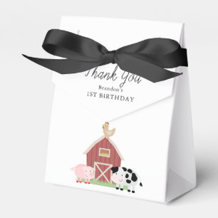 Landtiere Barnyard White Birthday Gevor Box Geschenkschachtel