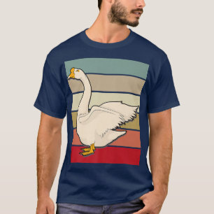 Landtiere Bauer Retro Bird Gänse T-Shirt