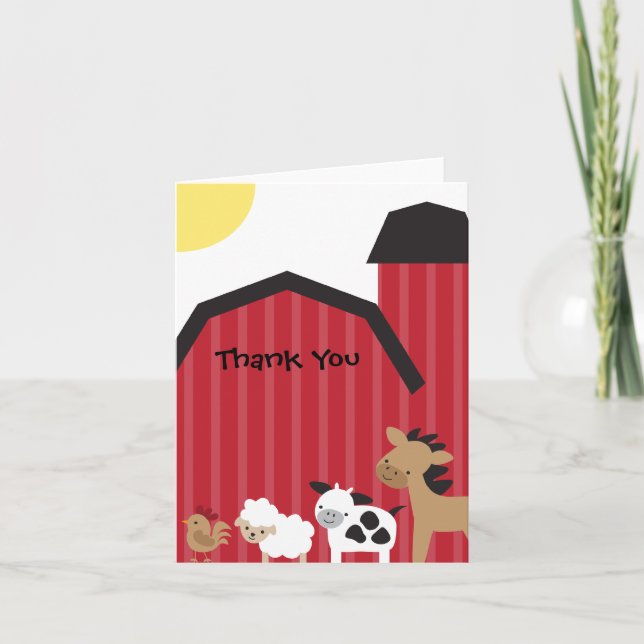 Landtiere danke Karten (Vorderseite)