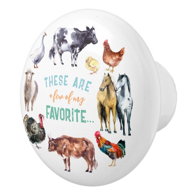 Landtiere Das sind ein paar meiner Aquarellbilder Keramikknauf (Rechts)