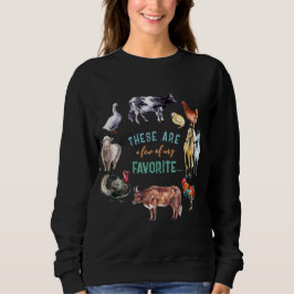 Landtiere Das sind ein paar meiner Aquarellbilder Sweatshirt