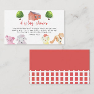 Landtiere - Dusche Begleitkarte