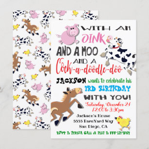 Landtiere Einladung zur Geburtstagsfeier