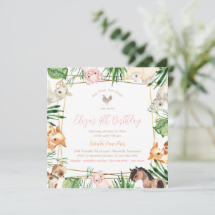 Landtiere Einladung zur Geburtstagsfeier