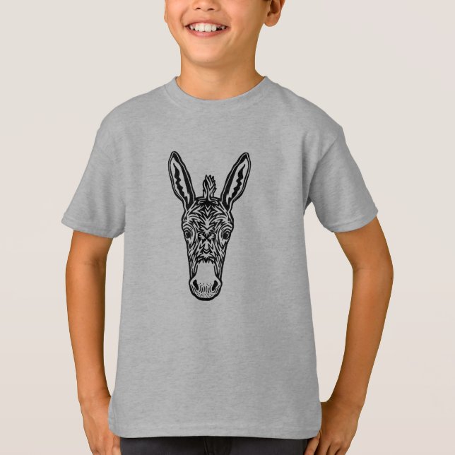 Landtiere Freunde Donkey T-Shirt (Vorderseite)