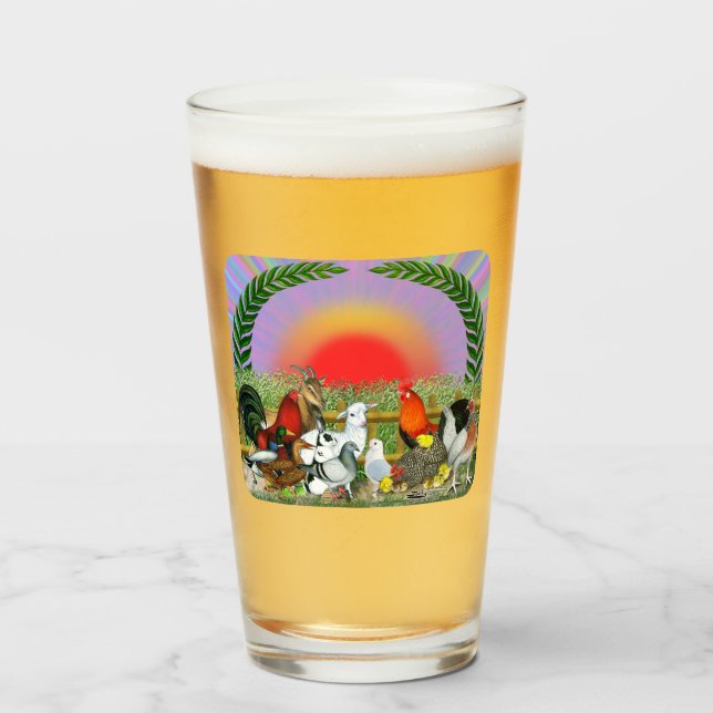 Landtiere Glas (Vorne (Gefüllt))