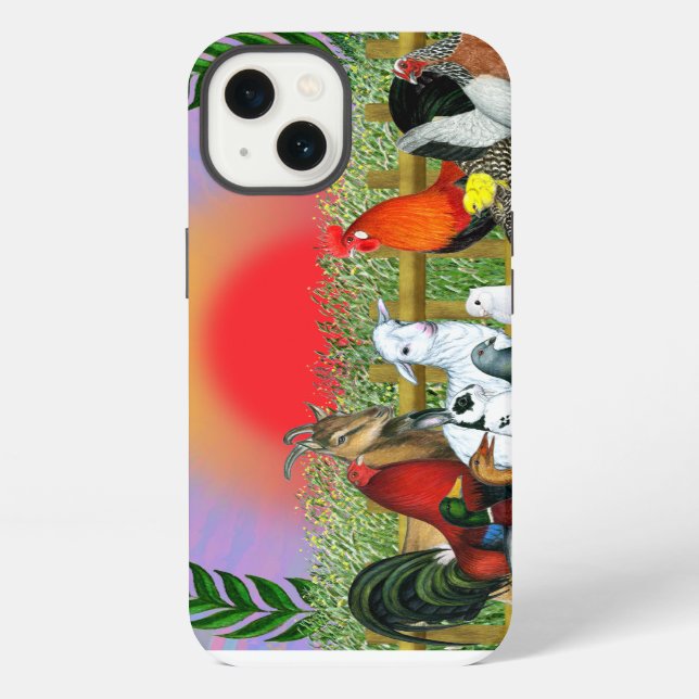 Landtiere iPhone Hülle (Rückseite)