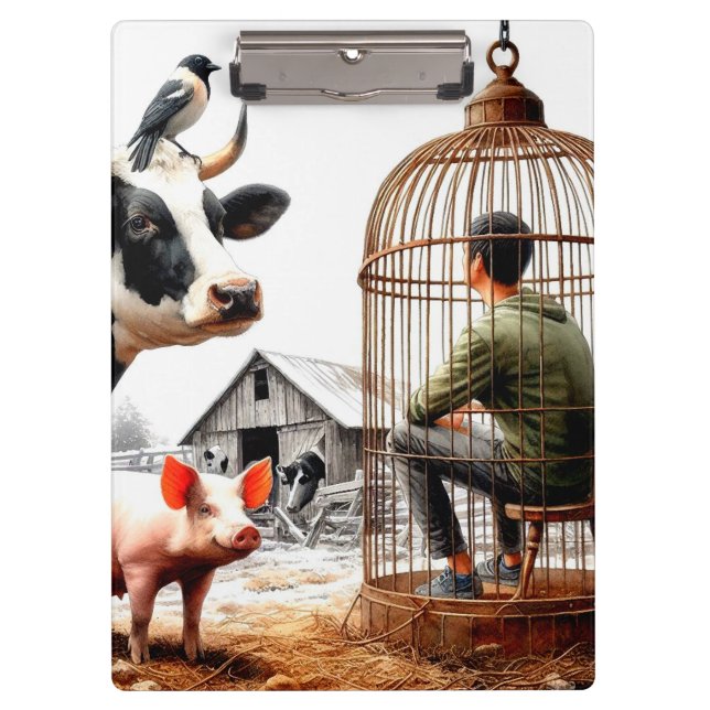 Landtiere Klemmbrett (Vorderseite)