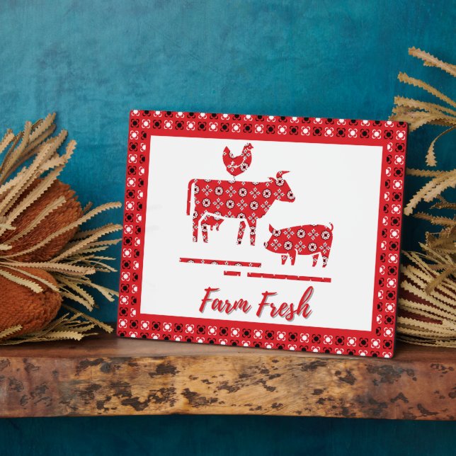 Landtiere Landtiere Bandana Print Fotoplatte (Seite)