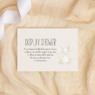 Landtiere Meadow Friends Baby Display Dusche Mitteilungskarte