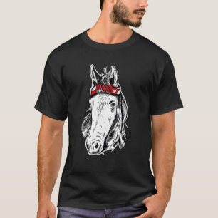 Landtiere Pferd Weiße Hülle T-Shirt
