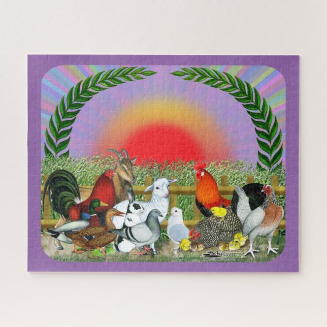 Landtiere Puzzle (Horizontal)