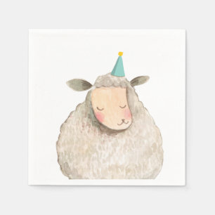 Landtiere Schafe zum Geburtstag Barnyard Party Serviette