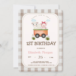 Landtiere Schweinefleisch Einladung