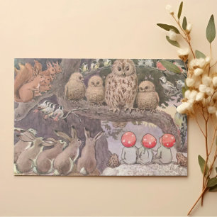 Landtiere und Kinder Elsa Beskow Dankeskarte