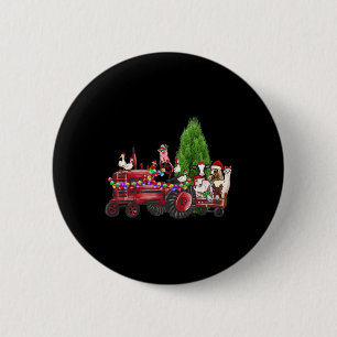 Landtiere Weihnachten Weihnachtsbaum LKW Land Far Button