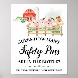 Landtiere Wie viele Buttone Duschgame für die Sich Poster