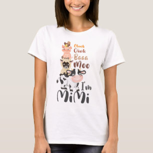 Landtiere zum ersten Geburtstag Matching Mimi T-Shirt
