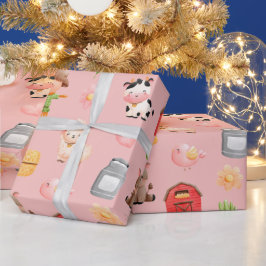 Landtiere zum Geburtstag Geschenkpapier