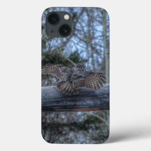 Landung der großen grauen Eule und des Ranch Gate Case-Mate iPhone Hülle