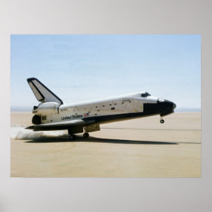 Landung der Raumfähre Columbia (STS-1) Poster