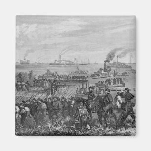 Landung der Truppen auf Roanoke-Insel Magnet