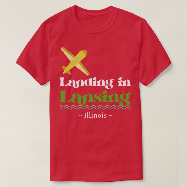 Landung in Lansing TShirt (Design vorne)