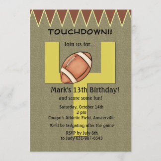 Landungs-Fußball-Einladung Einladung