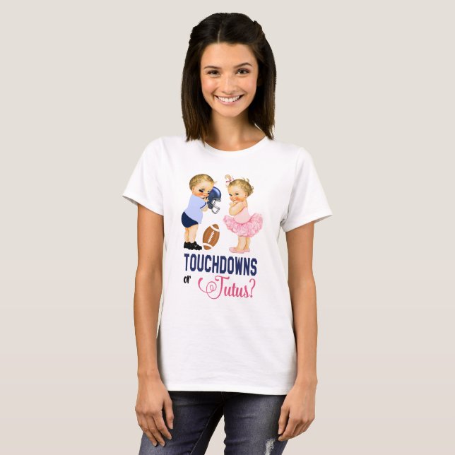 Landungs-oder Ballettröckchen-Baby-Geschlecht T-Shirt (Vorne ganz)