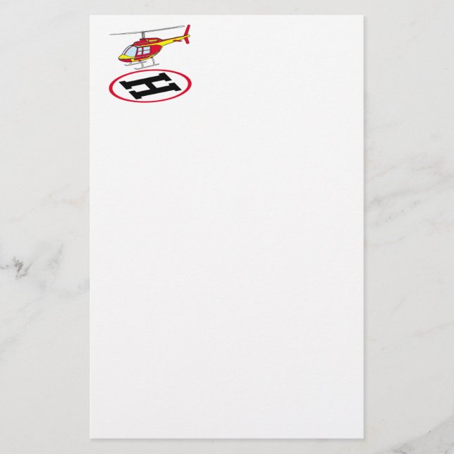 Landungshubschrauber Briefpapier (Vorderseite)