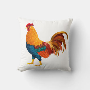 Landwirt Bauernhof Huhn Grün Gelb Weiß Hahn Th Kissen