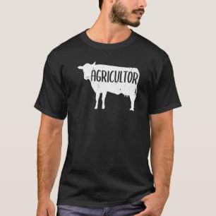 Landwirt Grafik Kuh Bauer Landwirtschaft Traktor T-Shirt