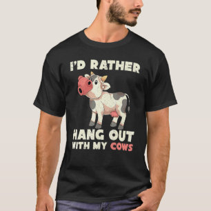 Landwirt Nutztier Niedliche Kuh Landwirtschaft K T-Shirt