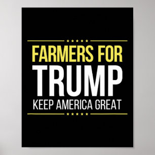 Landwirte für Trump - Keep America Great - Poster