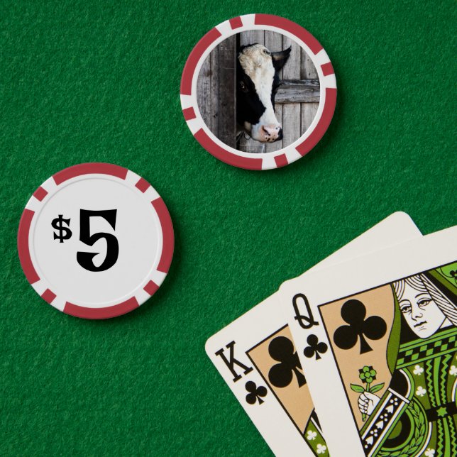 Landwirtschafskuh Pokerchips (Pokertisch (doppelt))
