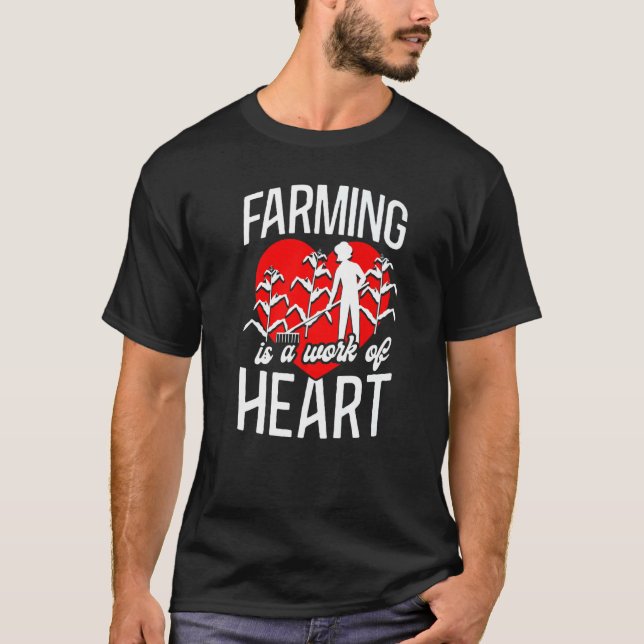 Landwirtschaft Bauer Herzenbau Mädchen Es ist ein  T-Shirt (Vorderseite)