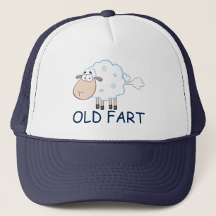 LANDWIRTSCHAFT CARTOON SCHAFE ALTE FURZ HAT TRUCKERKAPPE
