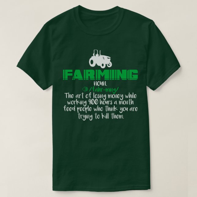 Landwirtschaft Definition 1 T-Shirt (Design vorne)