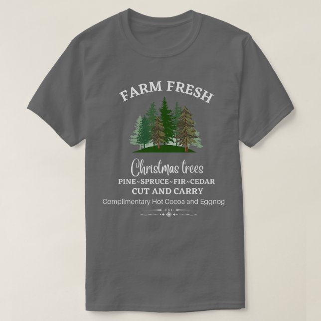 LANDWIRTSCHAFT, FRISCHE KREUZEN, KIEFE, SPRUCK, FI T-Shirt (Design vorne)