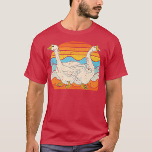 Landwirtschaft Geflügel Tierliebhaber Gänse Bauer  T-Shirt