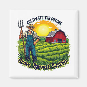 Landwirtschaft Geschenk Bauernhof Liebhaber Zukünf Magnet