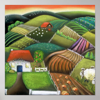 Landwirtschaft in den Wairarapas Poster