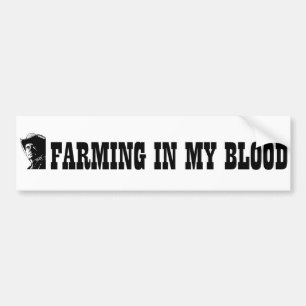 Landwirtschaft in meinem Blut, im Geschenk für Autoaufkleber