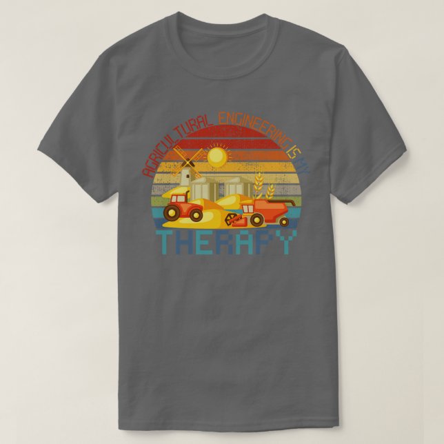 Landwirtschaft ist meine Therapie T-Shirt (Design vorne)
