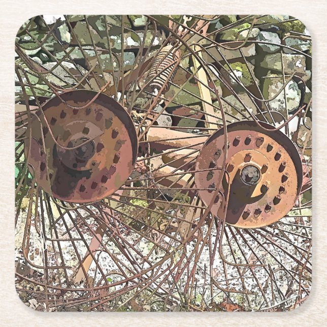 LANDWIRTSCHAFT RECHTECKIGER PAPPUNTERSETZER (Vorderseite)