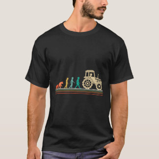 Landwirtschaft T Shirt Funny Traktor Bauer Evoluti